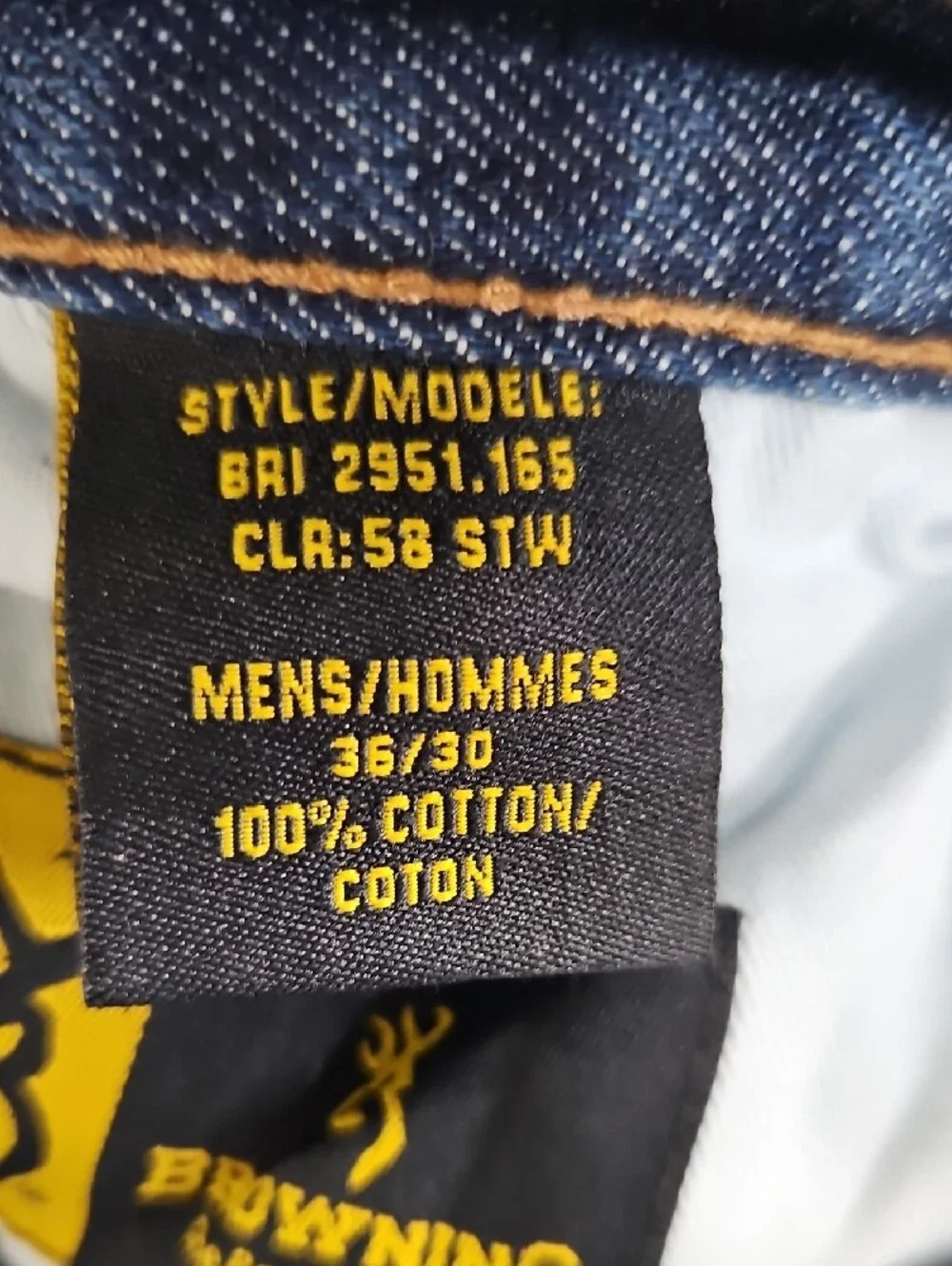 Browning Men's Dark Indigo Relaxed Jeans